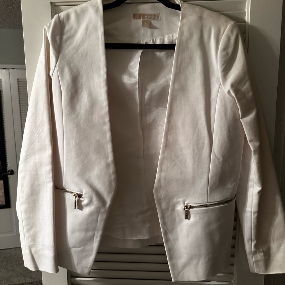 Elegant White Michael Kors Women's Blazer